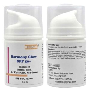 R101 Harmony Glow SPF 50+ Sunscreen 50ml Normal Skin, No White Cast, Non Greasy