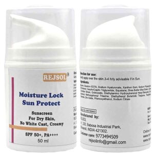 R103 Moisture Lock Sun Protect Sunscreen 50ml Dry Skin Sunscreen, No White Cast, Creamy