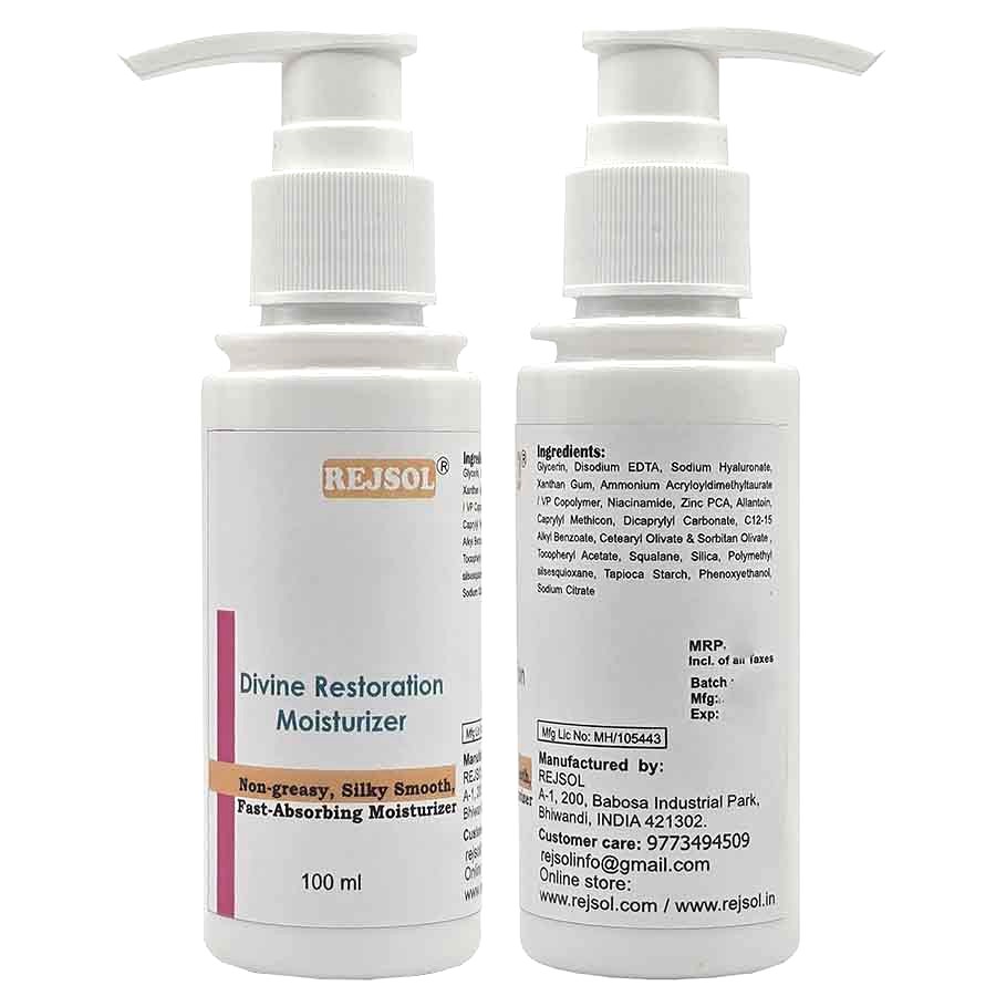 R107 Divine Restoration Moisturizer 100ml Non-greasy, Silky Smooth, Fast-Absorbing Moisturizer