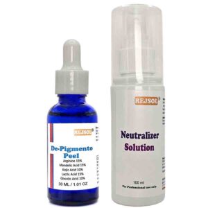 R44 DE-PIGMENTO for Chemical Peeling. Professional Use 30ml  Arginine 15%, Mandelic Acid 15%, Kojic Acid 10%, Lactic Acid 15%, Glycolic Acid 10%