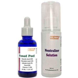 R46 Fenol Peel for Chemical Peeling. Professional Use 30ml  Glycolic 20%, Mandelic 15%, Salicylic 2%, Vit C 10%, Fenol 8%