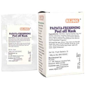 R84 PAPAYA FRESHNING  PEEL OFF MASK 10 GM Sachet 10Nos